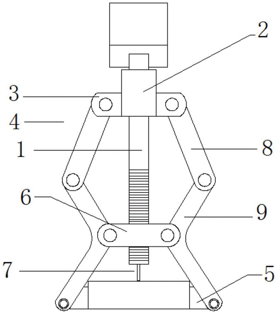 一种快速抓取工件画出中分线的装置的制作方法