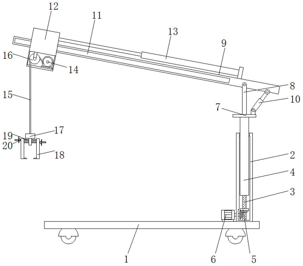 一种一次性餐具加工运输用机械臂的制作方法