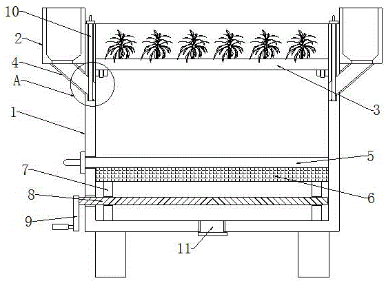 一种多层利用除污投饵式水产养殖装置的制作方法