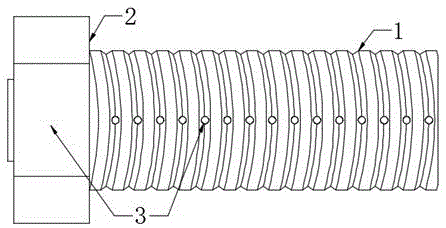 一种设有润滑孔的非标铜螺丝的制作方法