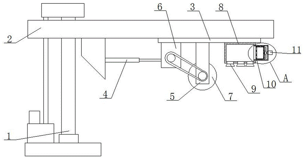 一种具备调节功能的页轮打磨除锈装置的制作方法