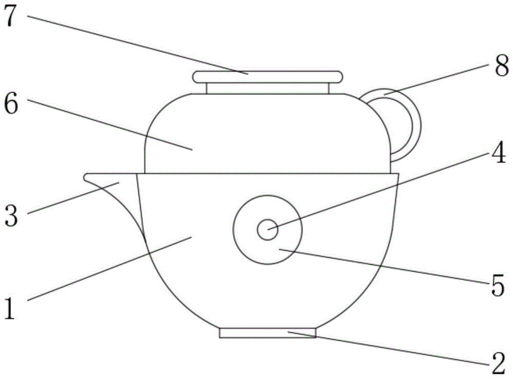 一种组合式成套陶瓷杯壶的制作方法