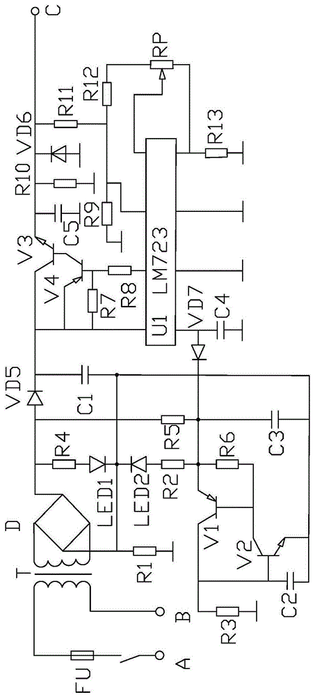 一种用于智能公交车站的电源降压模块的制作方法