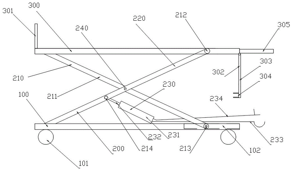 一种打包升降叠放小车的制作方法