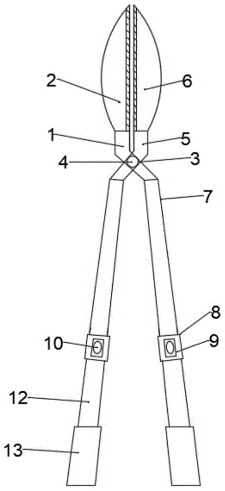 一种具有伸缩功能的园林剪刀的制作方法
