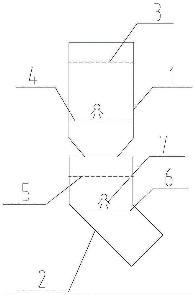 一种干法窑预热器检修交叉作业安全防护装置的制作方法