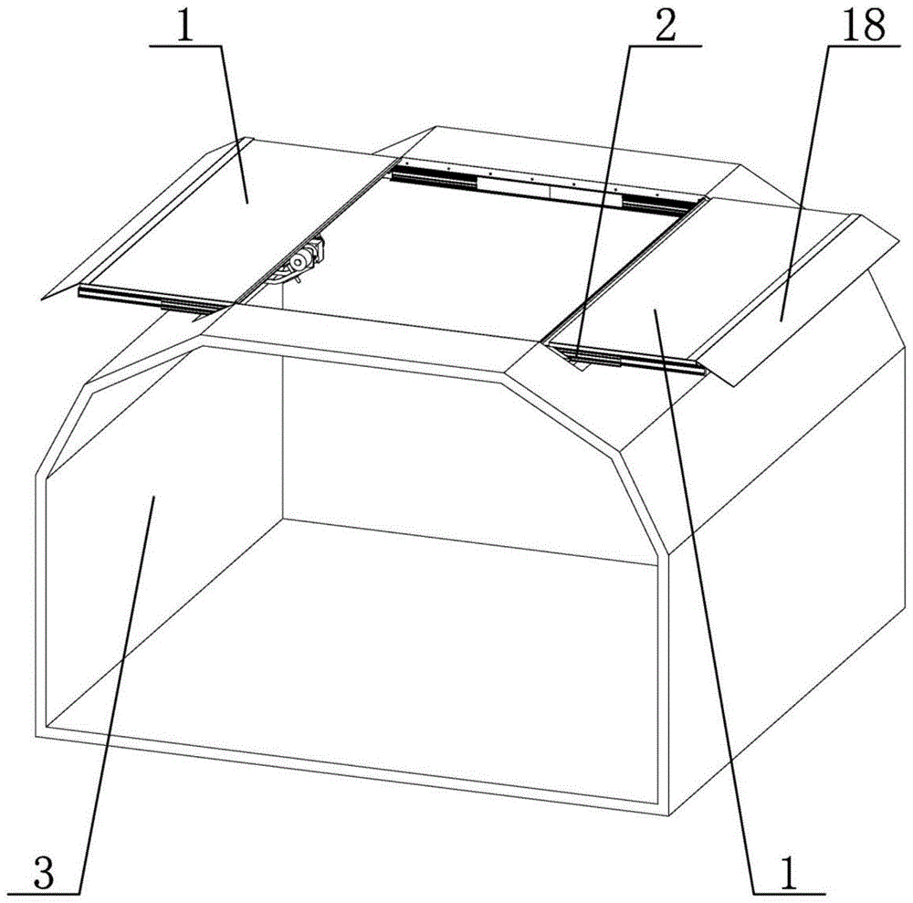 一种方舱用双向滑盖结构的制作方法