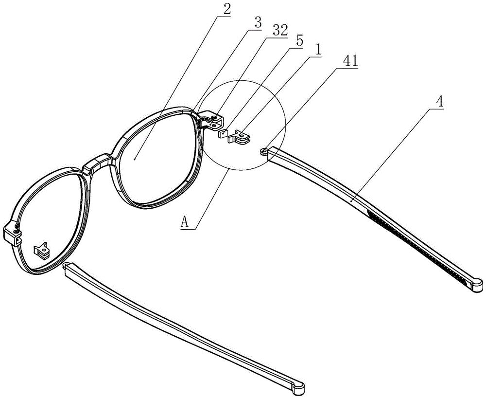 一种眼镜铰接件及其眼镜的制作方法