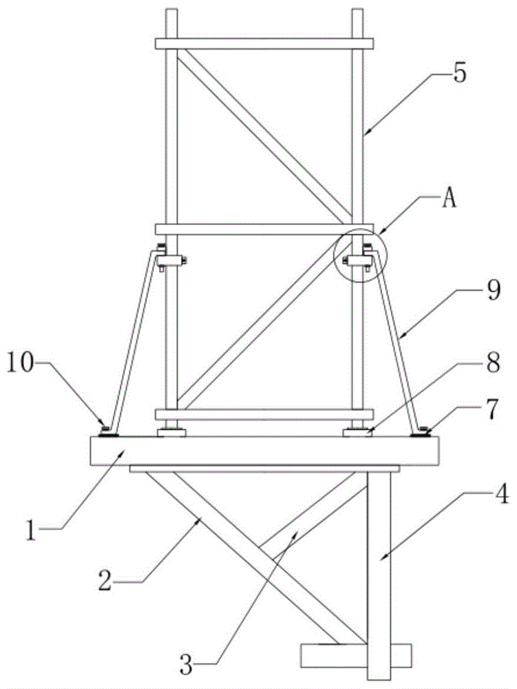 一种电梯井组合整体式钢平台的制作方法