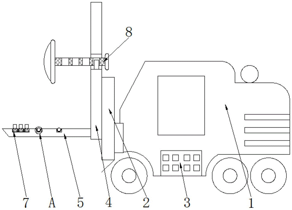 一种物料定位准确叠料整齐的自循轨叉车的制作方法