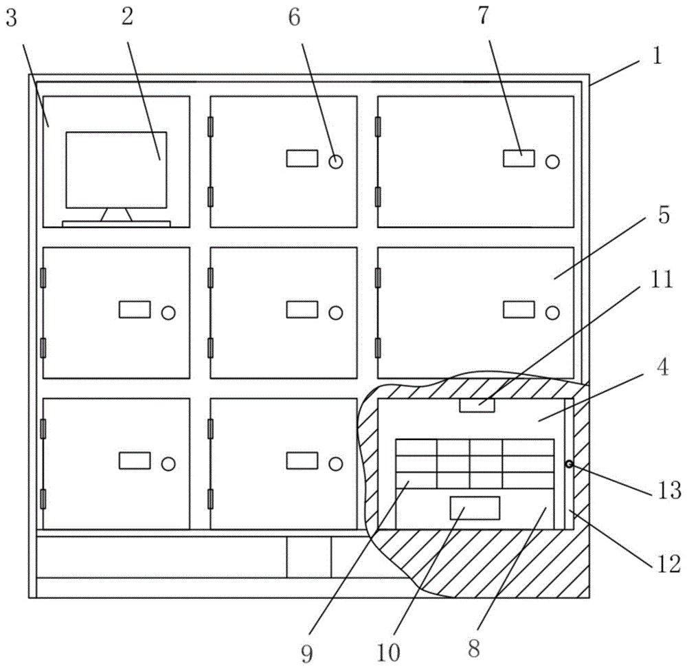 医疗用物收纳柜的制作方法