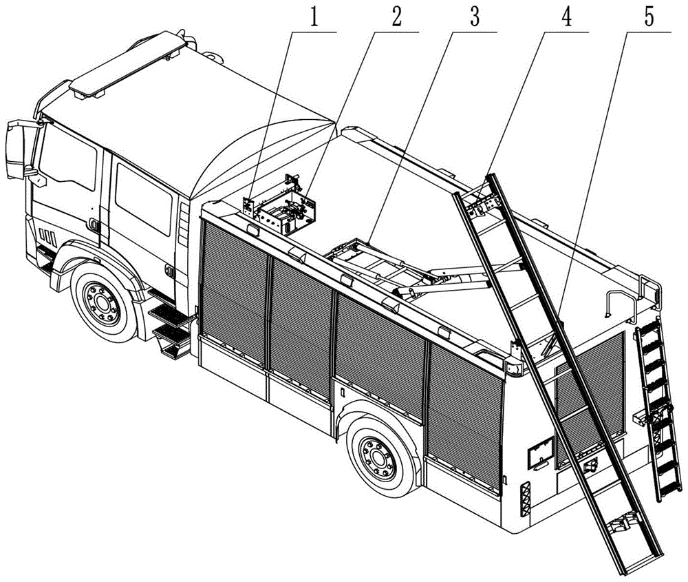 一种拉梯架装置及消防车的制作方法