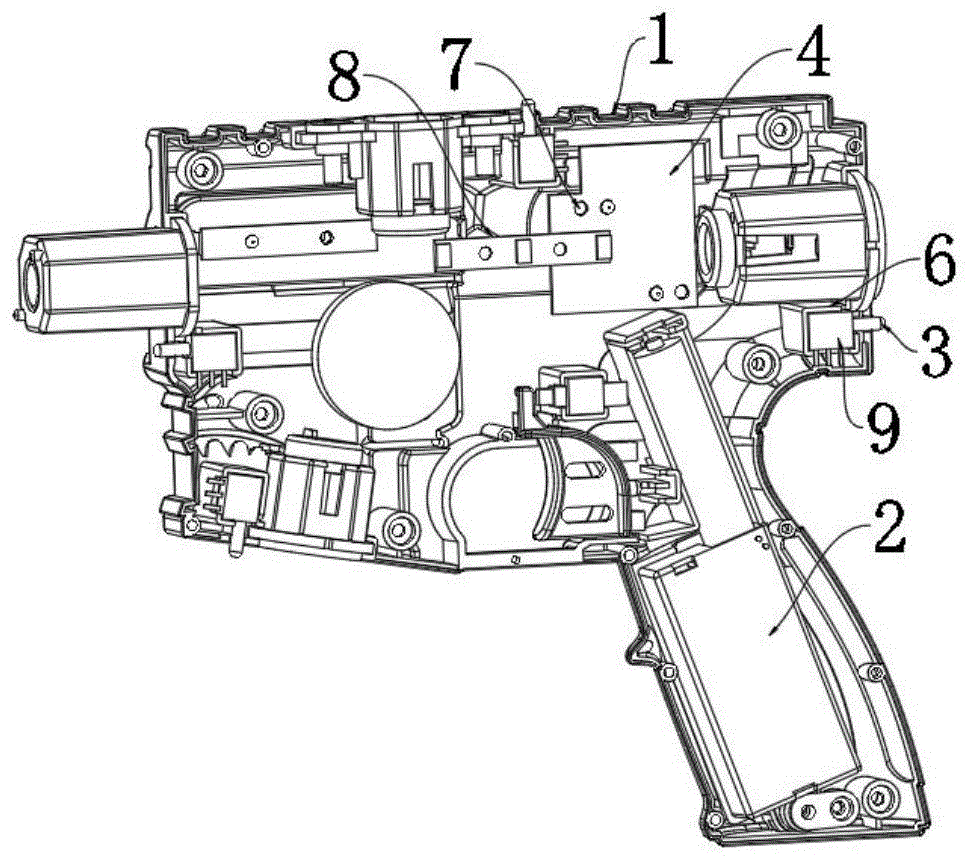 一种拼插发声玩具枪的制作方法