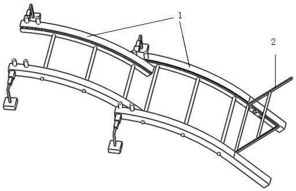 弧形伸缩梯的制作方法