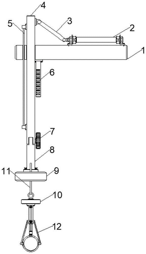 一种提升机构及建筑工程用路灯起吊设备的制作方法