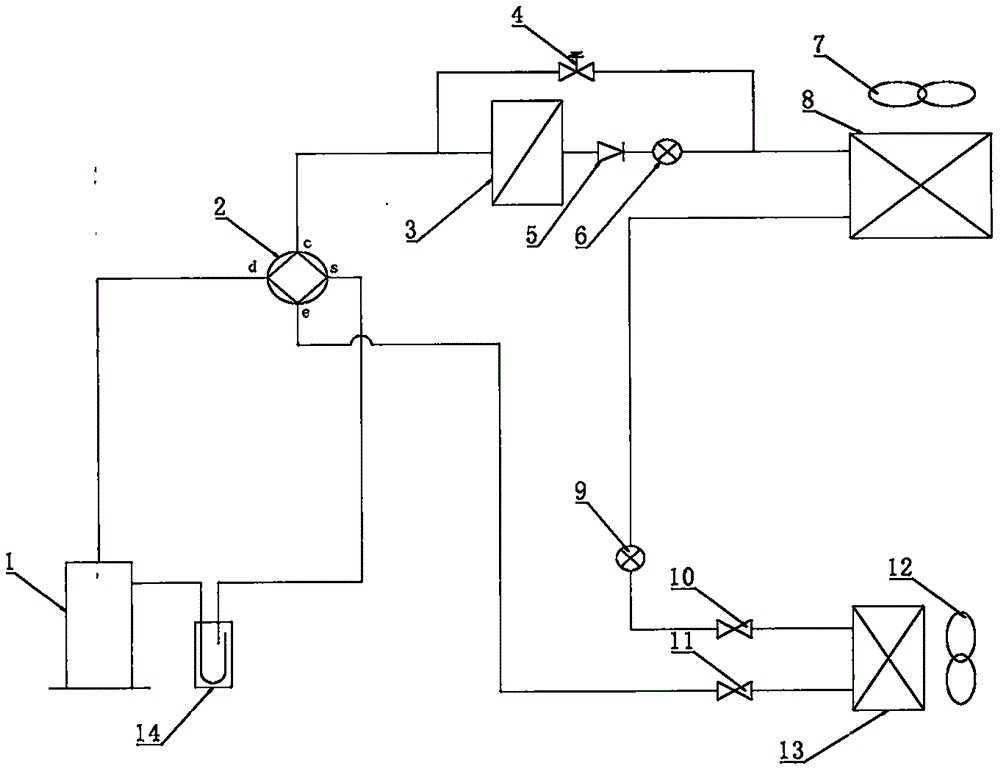 一种多功能空调热泵热水机组的制作方法