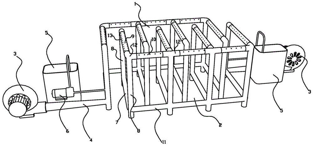 一种移动式排队隔栏管道调温装置的制作方法