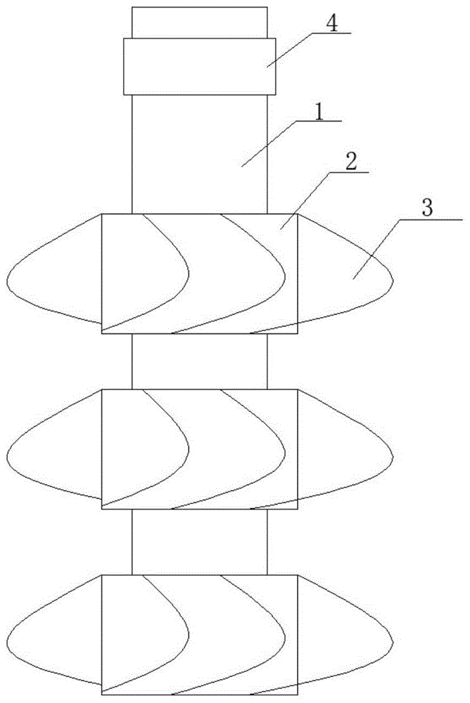 新型结构螺旋叶片的制作方法