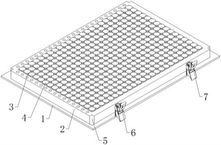 一种384孔微孔板组合结构的制作方法