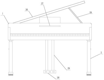 一种钢琴支撑腿脚调平装置的制作方法