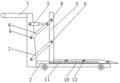 一种方便卸货的搬运用液压搬运车的制作方法