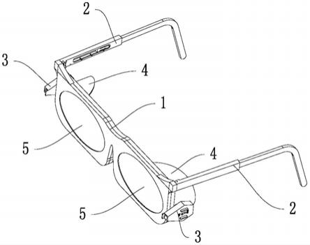带防护罩的照明眼镜的制作方法