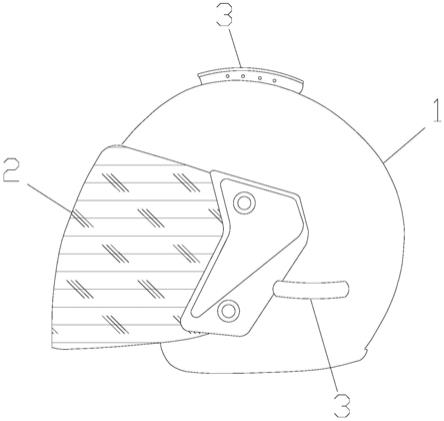 一种能够架设镜头支架的摩托车头盔的制作方法