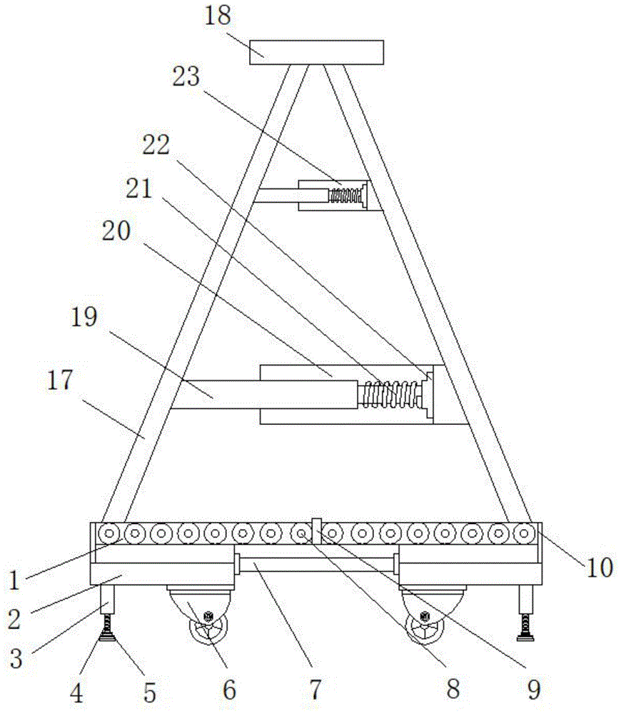 一种建筑机电安装用具有折叠结构便于移动的工作梯的制作方法