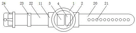 一种组合式具有温度检测功能的人工智能手表的制作方法