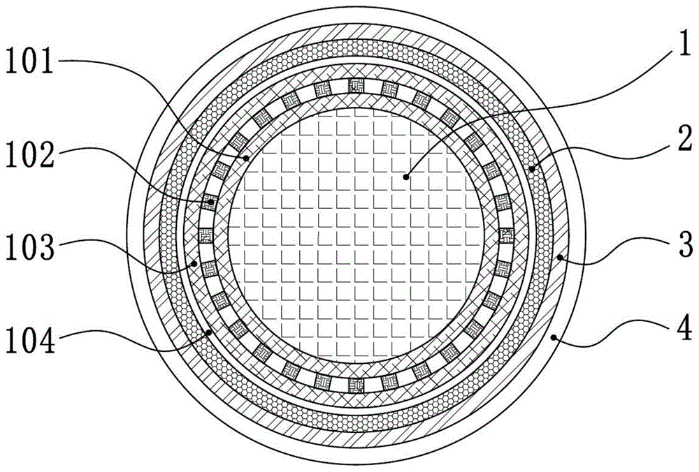 一种高分子聚合物绝缘耐火电缆的隔热层的制作方法