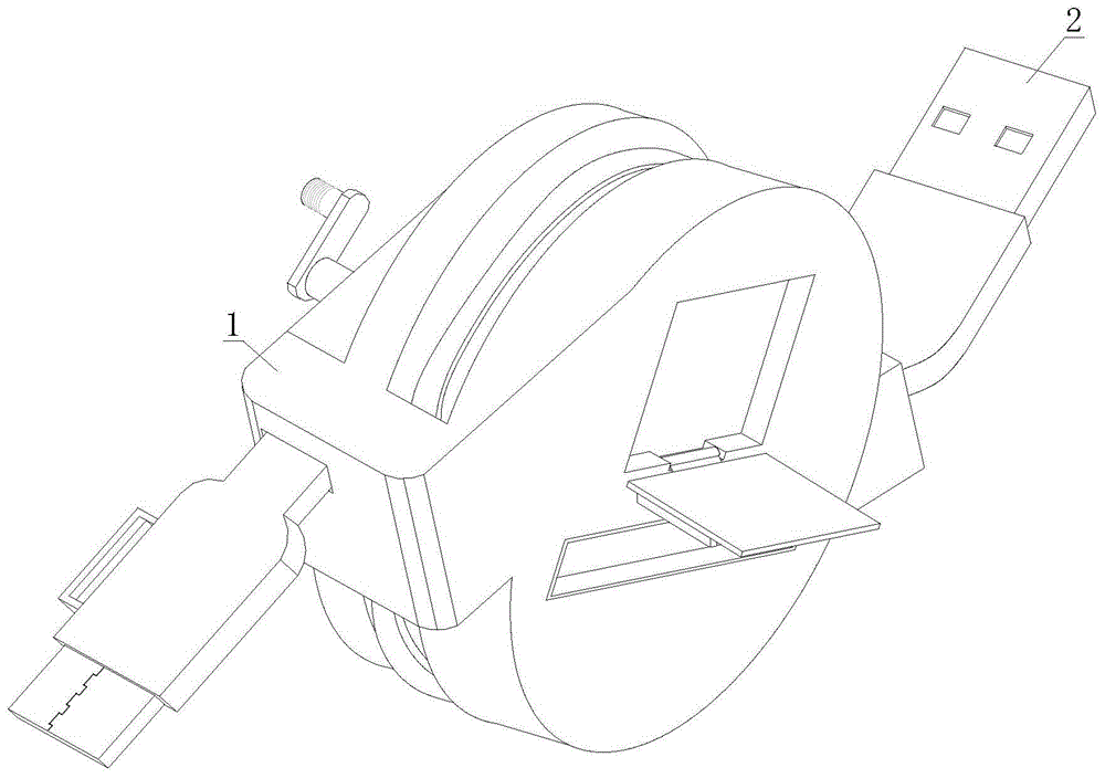 一种具有收卷结构的TYPE-C数据线的制作方法