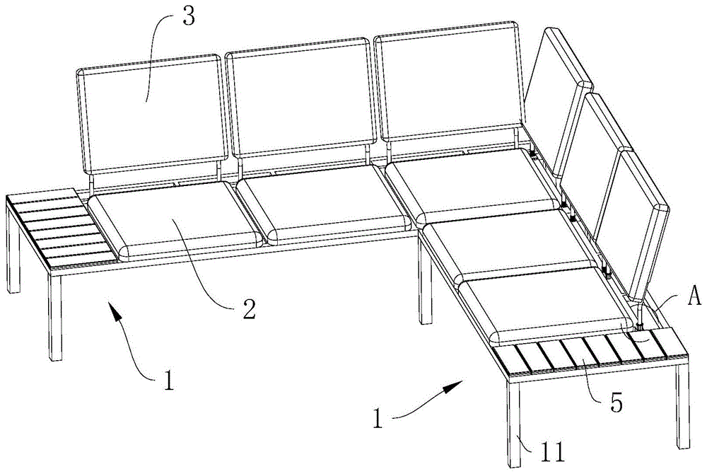 一种靠垫可拆卸的L型沙发的制作方法
