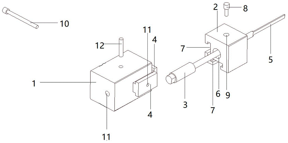 一种扁顶杆加工夹具的制作方法