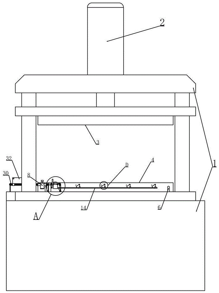 热压机用热压板调节机构的制作方法