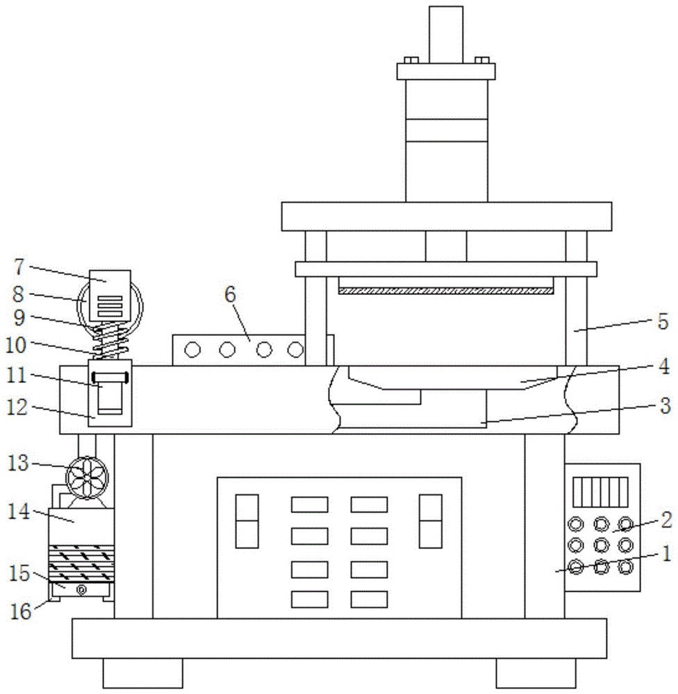 一种无纺布过滤棉冲切机的制作方法