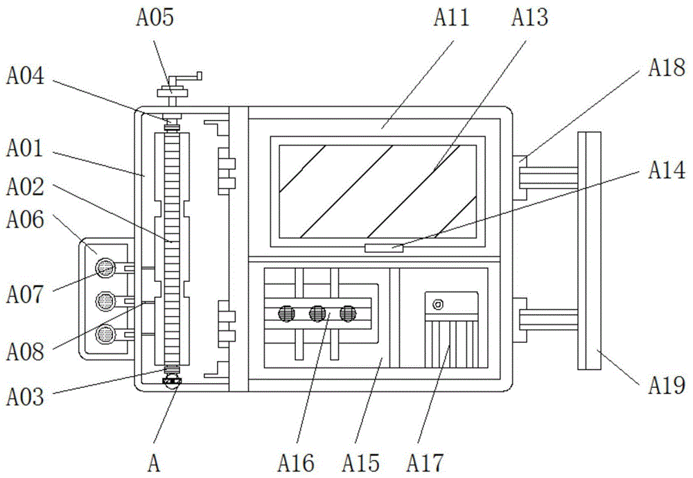 一种具有线束收放器的心电图机的制作方法