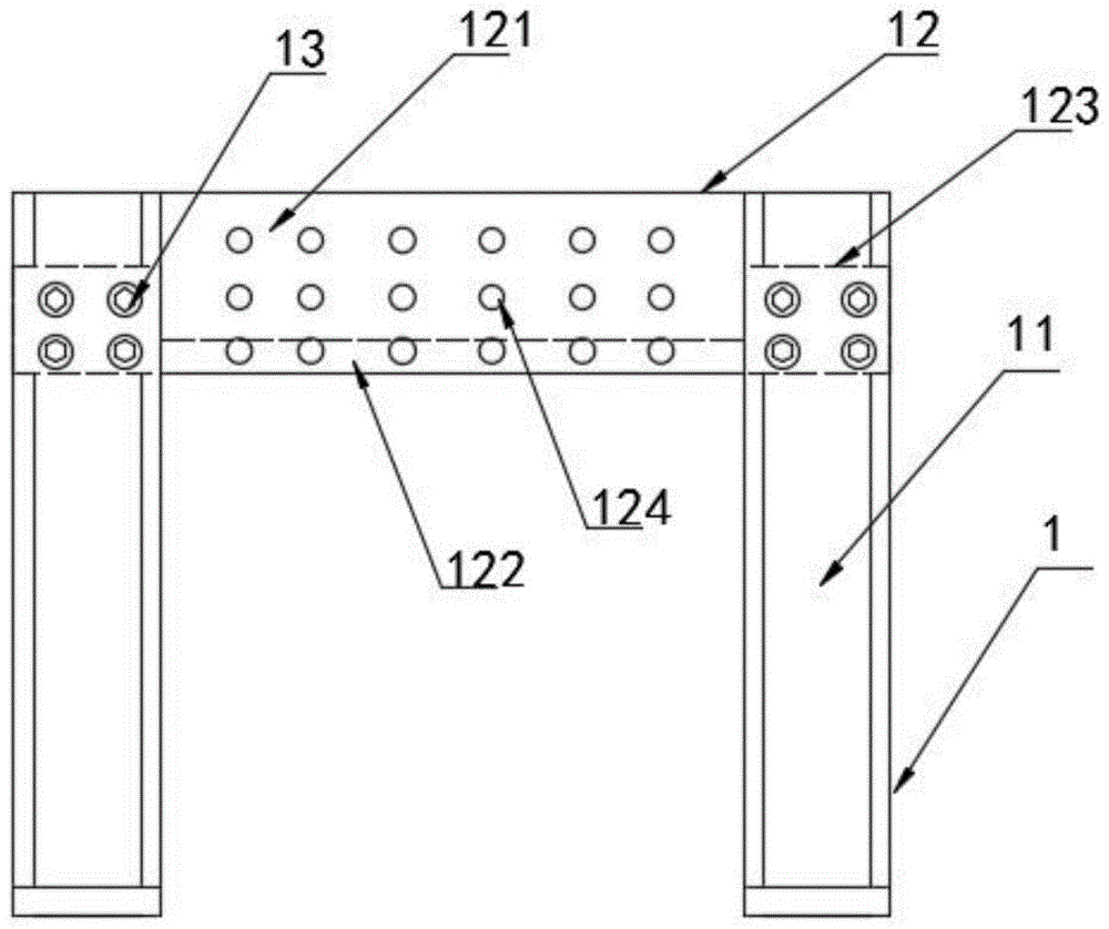 一种既有建筑物加装电梯积木式钢结构井道链接装置的制作方法