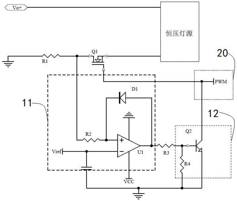 一种灯源恒压输出调光电路的制作方法