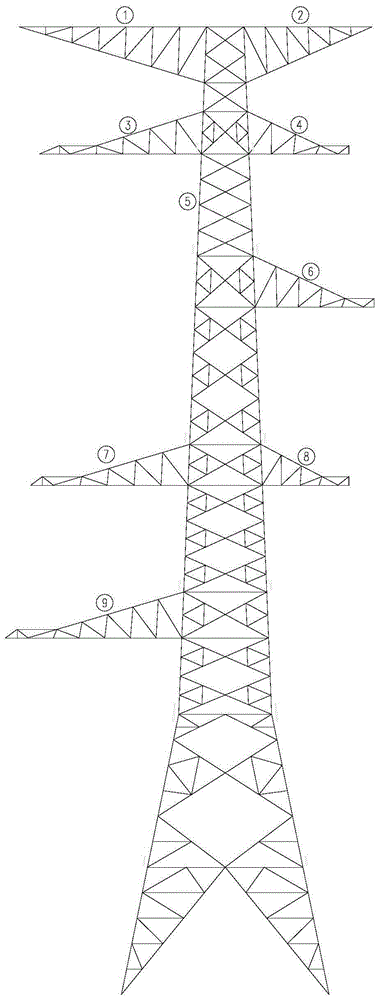 一种变电站进线段330kV架空线同塔交跨系统的制作方法