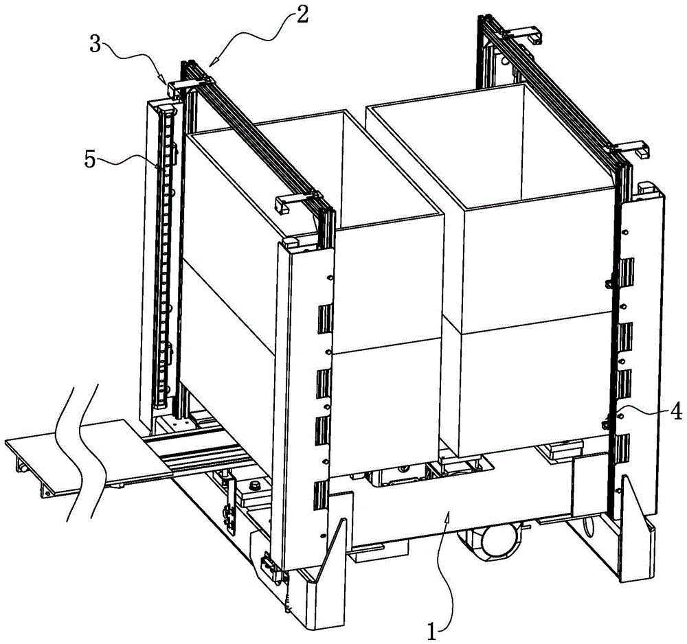 一种堆垛机用载货台的限位系统的制作方法
