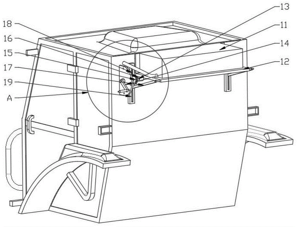 一种拖拉机驾驶室空调蒸发器后置装置的制作方法