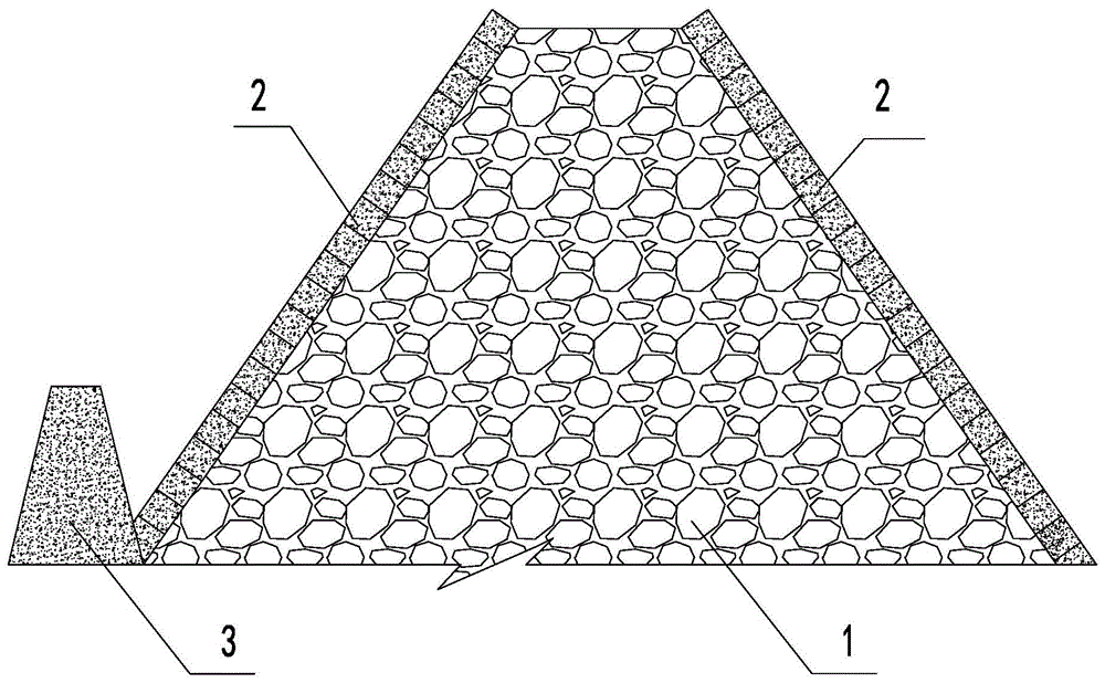 一种挡渣式过水胶凝砂砾石围堰的制作方法