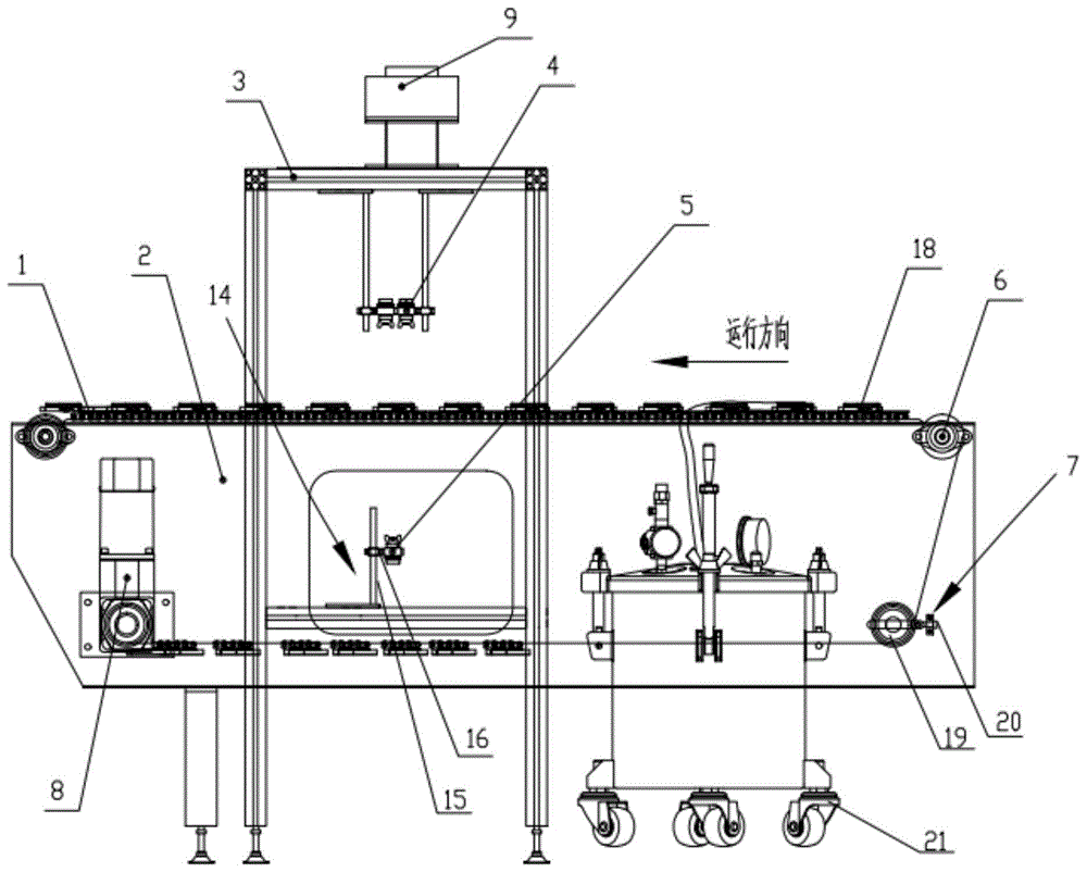 一种高铁ISOBAR型闸片调整器喷涂MoS2装置的制作方法