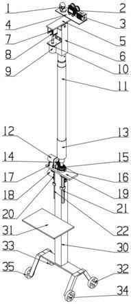 一种多自由度调节的古建筑测绘智能平台的制作方法