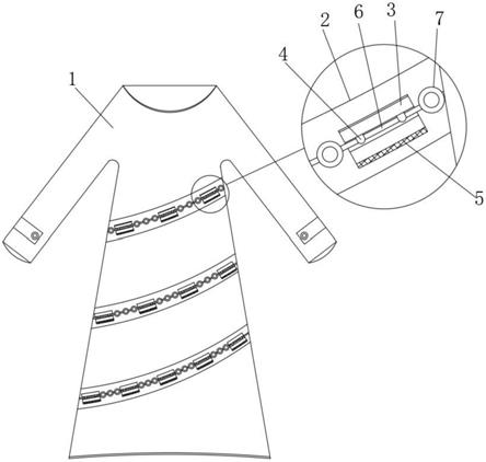 一种商场展示用表演服装的制作方法