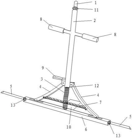 用于垄植作物施肥的打孔器的制作方法