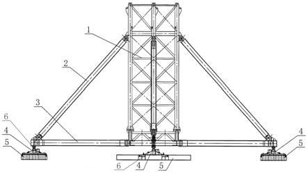 适用于全地形弱地压抗倾斜的风电吊装塔机桁架式底架的制作方法