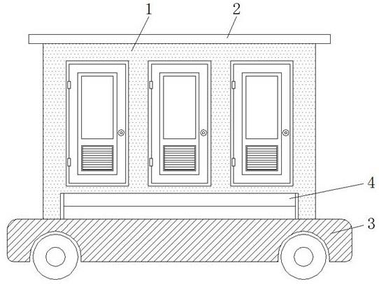 一种新型防臭节水移动公厕的制作方法