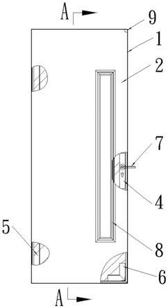 金属室内套装门门扇连接结构的制作方法