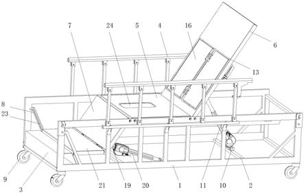 一种病人活动的护理床的制作方法